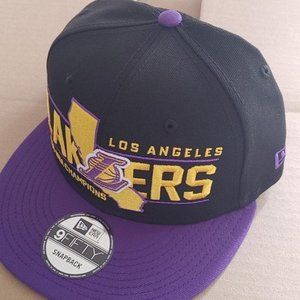 Los Angeles Lakers New Era 2020 NBA Finals Champs State 9FIFTY Snapback Hat BLK